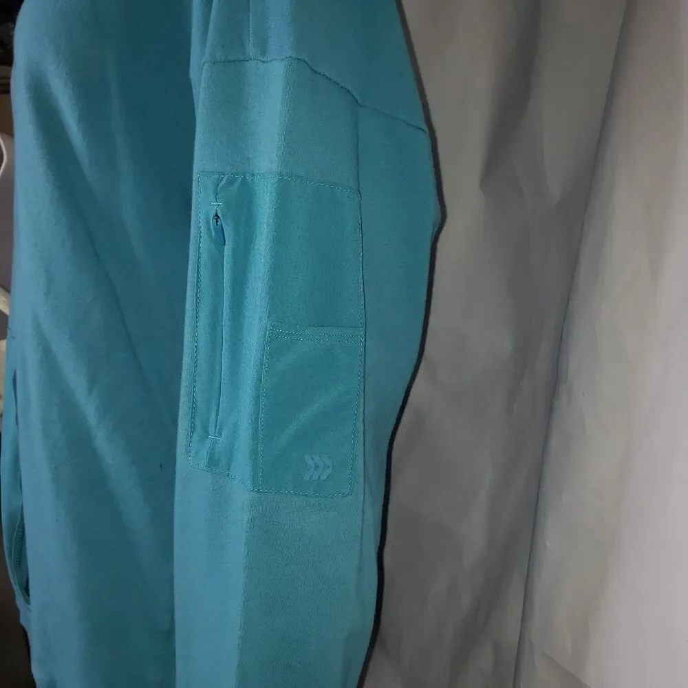 ALL IN MOTION Blue Oversized Lightweight Hooded Sweatshirt Womens Size Medium